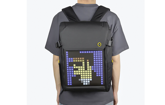 Mochila Divoom, Com Display de led em Pixel Art, Azul